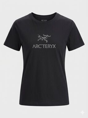 Arc'teryx Women's Bird Word Graphic Logo Cotton T-Shirt - Black Medium